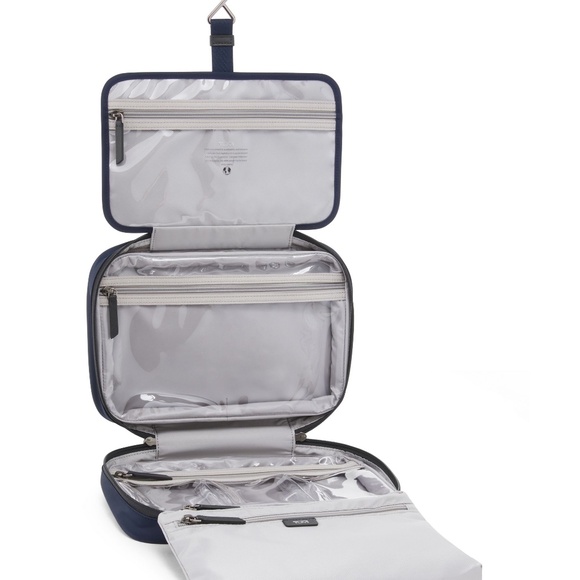 NEW! TUMI Voyageur Madeline Cosmetic Bag Toiletry Travel Bag Indigo - Picture 3 of 9